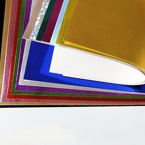 metal luster pet holographic mirror paper b2