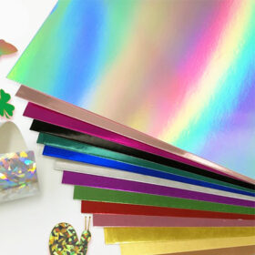 Metal Luster Clear Transparent Holographic Mirror Paper