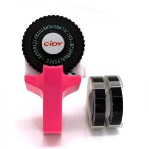 mini portable manual label maker diy embossing typewriter a2