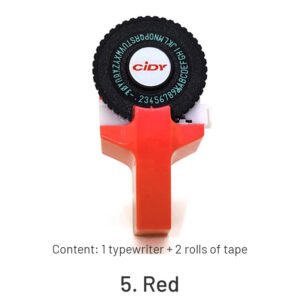mini portable manual label maker diy embossing typewriter sku 5