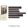 movie lines words theme long strip dual material sticker