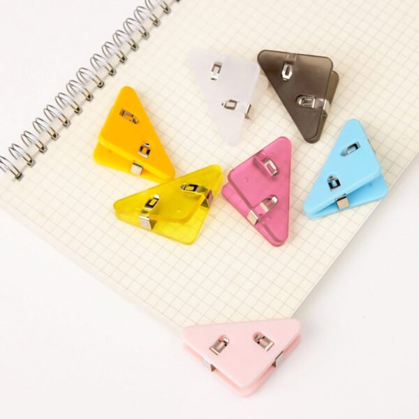 multi functional triangle clips corner paper clamps b1