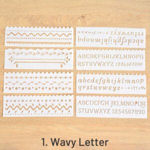 multi purpose hollow ruler coloring painting template sku 1