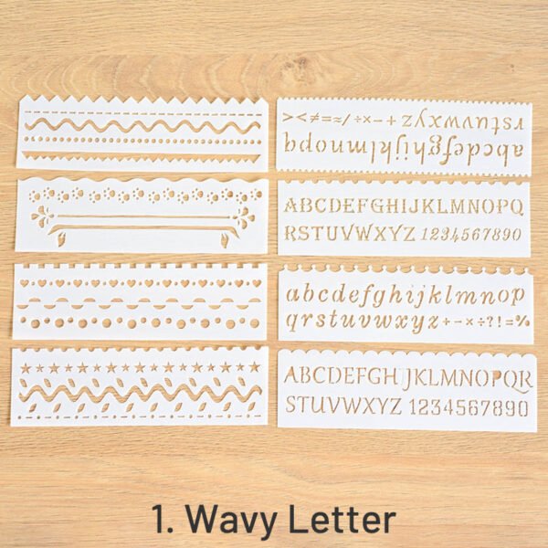multi purpose hollow ruler coloring painting template sku 1