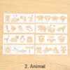 multi purpose hollow ruler coloring painting template sku 2