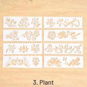 multi purpose hollow ruler coloring painting template sku 3