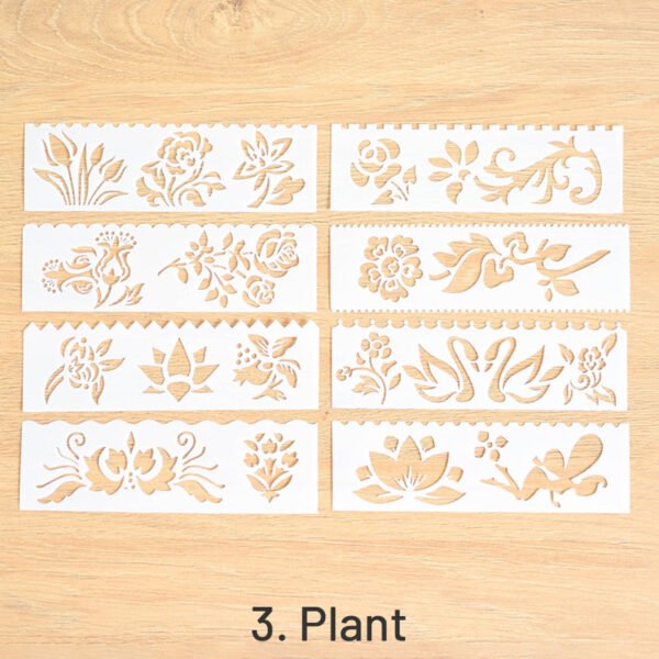 multi purpose hollow ruler coloring painting template sku 3