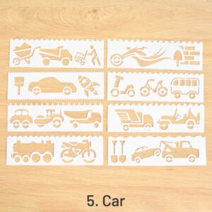 multi purpose hollow ruler coloring painting template sku 5