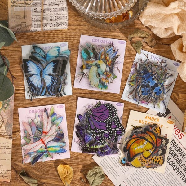 natural history museum insect and plant vinyl stickers b1