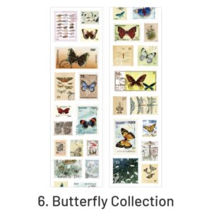 nature post office vintage stamp sticker roll sku 6