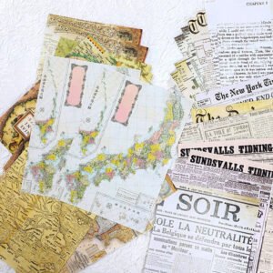 newspaper book collage decorative material paper b2