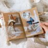 retro artistic lace decorative background frame sticker pack b