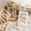 retro artistic lace decorative background frame sticker pack b3