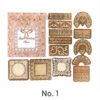retro artistic lace decorative background frame sticker pack sku 1