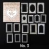 retro artistic lace decorative background frame sticker pack sku 3