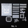 retro artistic lace decorative background frame sticker pack sku 4