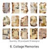 retro burnt edge scrapbook paper sku 6