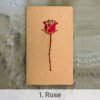 retro kraft hollow rose heart holiday greeting card sku 1