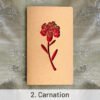 retro kraft hollow rose heart holiday greeting card sku 2