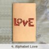 retro kraft hollow rose heart holiday greeting card sku 4