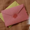 retro solid color triangle envelope b2