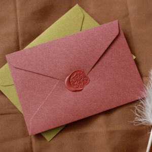 retro solid color triangle envelope b2