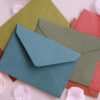 retro solid color triangle envelope c