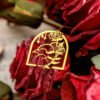 rose theme hollow metal bookmark book clips c