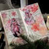snowy night snowflake stickers christmas winter snow b5
