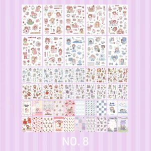 stamprints literary cute hand account sticker material 11