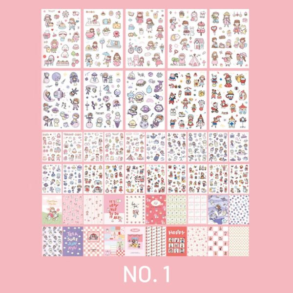 stamprints literary cute hand account sticker material 4