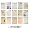 stamprints newspaper book collage decorative material paper 4