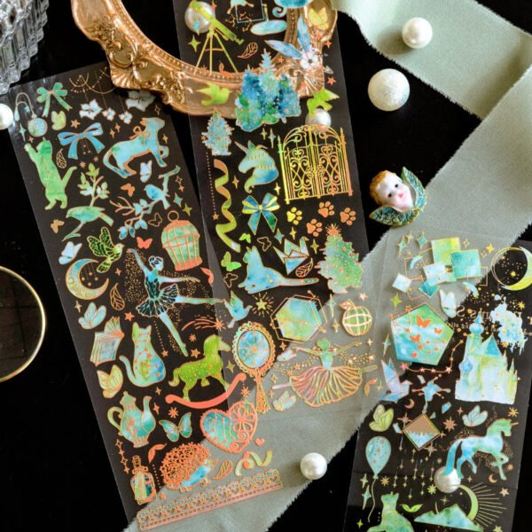streamer dream series holographic decorative stickers b