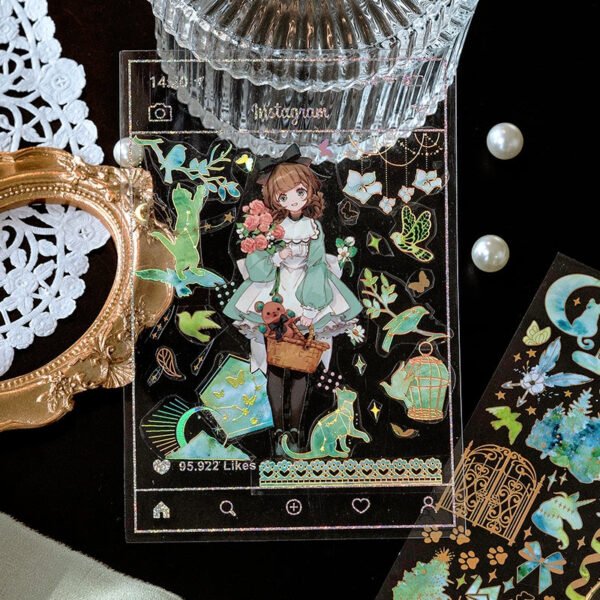 streamer dream series holographic decorative stickers b2
