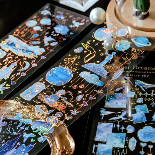 streamer dream series holographic decorative stickers c