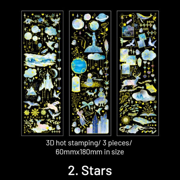 streamer dream series holographic decorative stickers sku 2