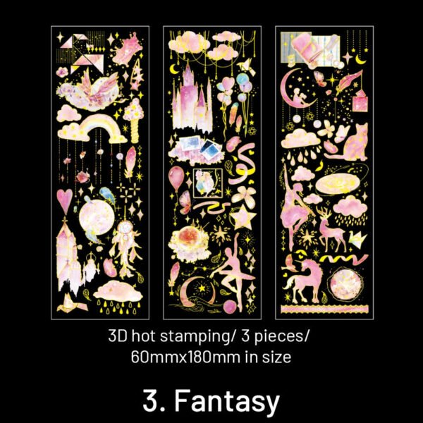 streamer dream series holographic decorative stickers sku 3