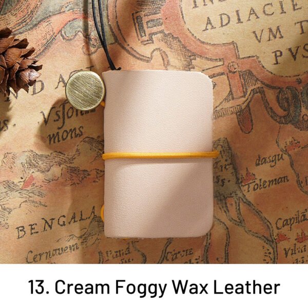 super mini crazy horse leather handmade notebook 13