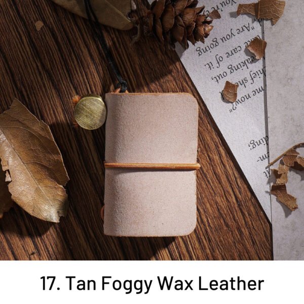 super mini crazy horse leather handmade notebook 17