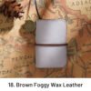 super mini crazy horse leather handmade notebook 18