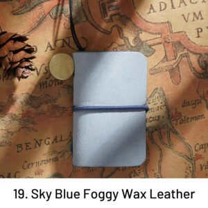 super mini crazy horse leather handmade notebook 19
