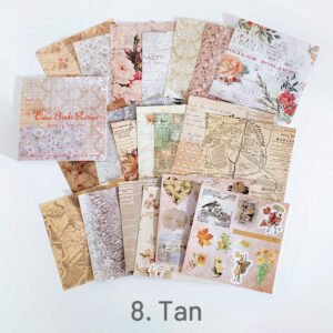 tan vintage texture square background sticker book