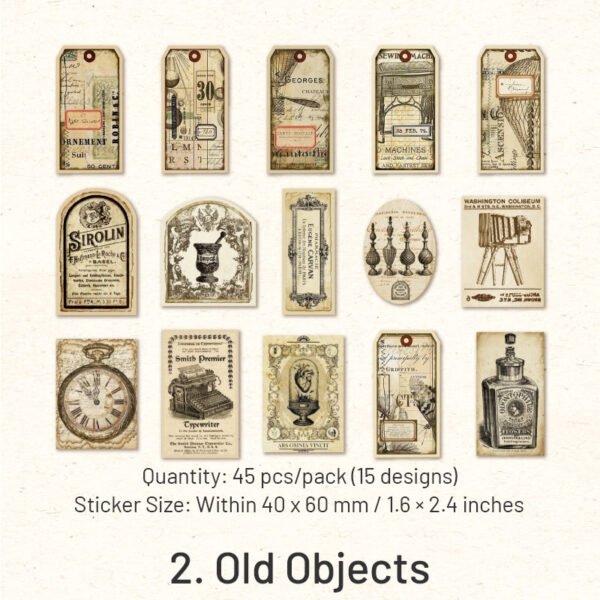 time concert series retro washi sticker pack sku 2