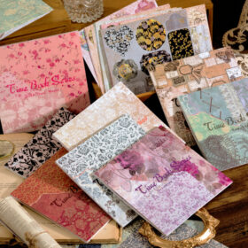 Vintage Texture Square Background Sticker Book