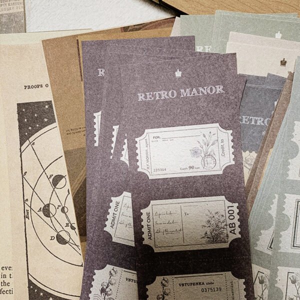 vintage bill newspaper junk journal paper pack b2