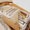 vintage bill newspaper junk journal paper pack c3
