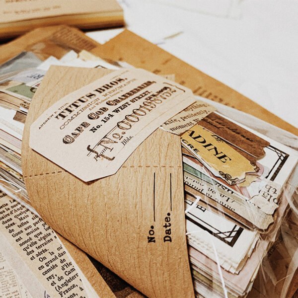 vintage bill newspaper junk journal paper pack c3
