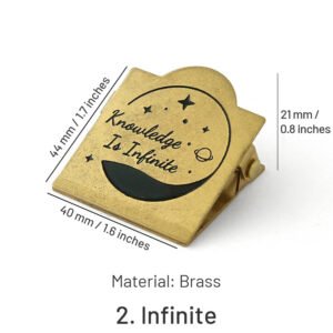 vintage brass clip journal stationery clip sku 2