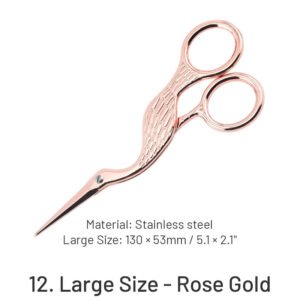 vintage crane scissors sku 12