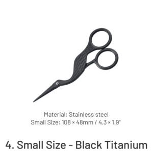 vintage crane scissors sku 4
